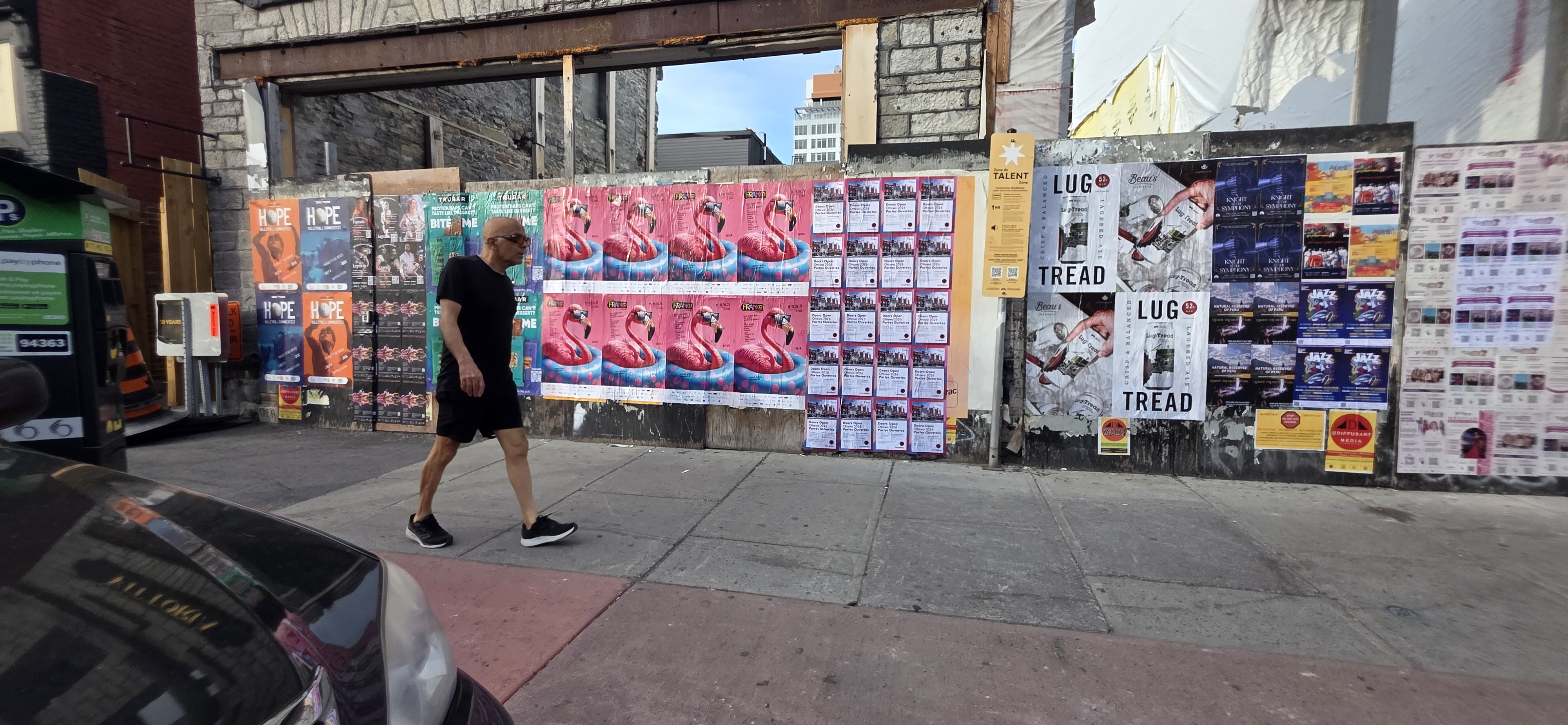 Diffusart large-format wall posters on Bank Street, Ottawa